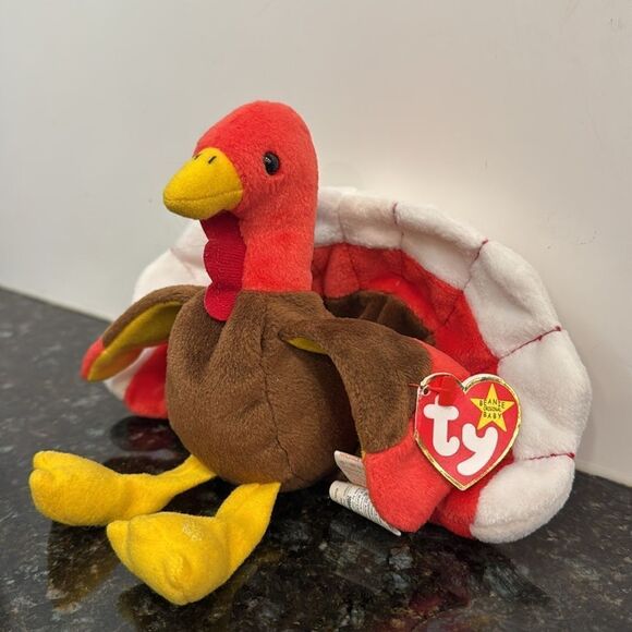 Ty Vintage Gobbles the Turkey - Retired Beanie Baby. With Tags. Size 9” - Picture 2 of 10
